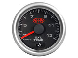 Exhaust Temp Gauge 300°-1300° 52mm Black Muscle Series 2