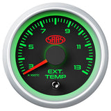 Exhaust Temp Gauge 300°-1300° 52mm Black Muscle Series 2