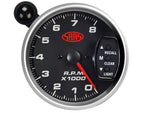 Tachometer 0-8K Shiftlite 3-3/4 Black Muscle Series 2