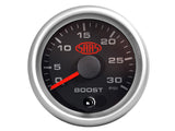 Boost Gauge Diesel 0-30 psi 52mm Black Muscle Series 2