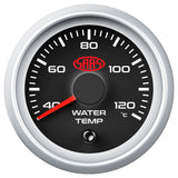 Water Temp Gauge 40°-120° 52mm Black Muscle Series 2