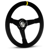 Steering Wheel Suede 14" ADR Drifter Black Spoke