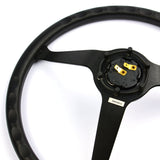 Steering Wheel Poly 15" Classic Deep Dish Black Alloy Solid