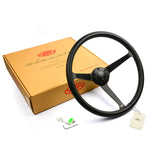 Steering Wheel Poly 15" Classic Deep Dish Black Alloy Solid