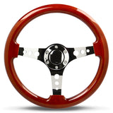 Steering Wheel Wood 14" ADR Logano Chrome Spoke & Button