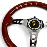 Steering Wheel Wood 14" ADR Logano Chrome Spoke