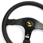 Steering Wheel Leather 15 " ADR Octane Black Spoke