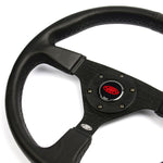 Steering Wheel Leather 14" ADR Director Black Spoke