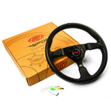 Steering Wheel Leather 14" ADR Director Black Spoke