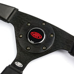 Steering Wheel Leather 14" ADR Director Black Spoke