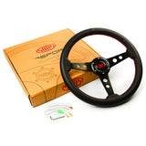 Steering Wheel Leather 14" ADR Retro Black Spoke