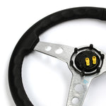 Steering Wheel PVC 14" ADR Retro Brushed Spoke