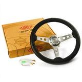 Steering Wheel Leather 14" ADR Retro Satin Spoke