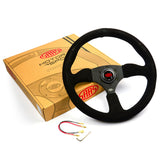 Steering Wheel Suede 14" ADR Tokyo Motorsport Black Spoke