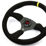 Steering Wheel Suede 14" ADR Tokyo Motorsport Black Spoke + Indicator