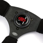 Steering Wheel Suede 14" ADR Tokyo Motorsport Black Spoke + Indicator