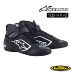 ALPINESTARS TECH-1 K V2 SHOE 12 BLACK/WHITE